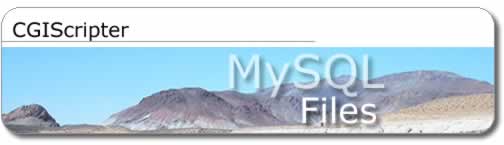 CGIScripter- MySQL Files - Title Graphic