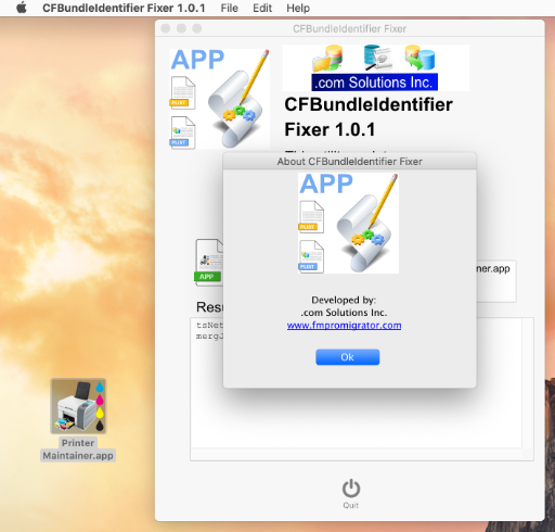 CFBundleIdentifer Fixer - About Window