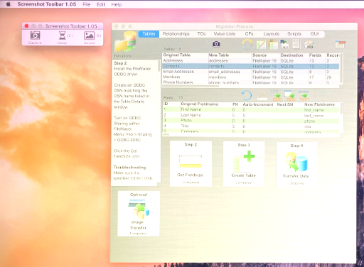 Screenshot Toolbar - Screenshot in Progress - Window Selection Mode