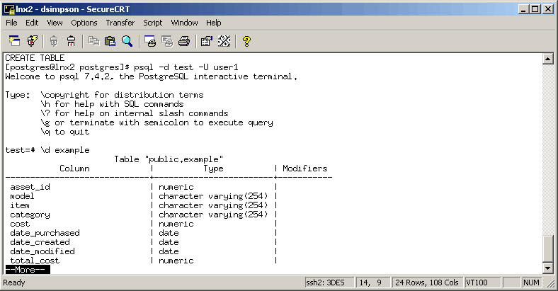 Postgresql grant table. Psql создать таблицу.