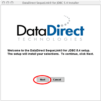 [Figure 4 - DataDirect JDBC Plugin Installer - Click the Next Button]